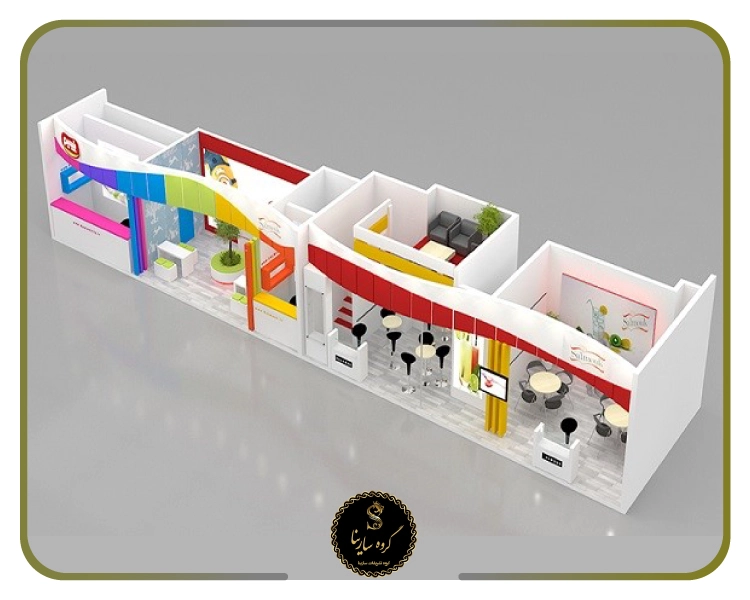 تقسیم‌بندی غرفه نمایشگاهی بر اساس ابعاد