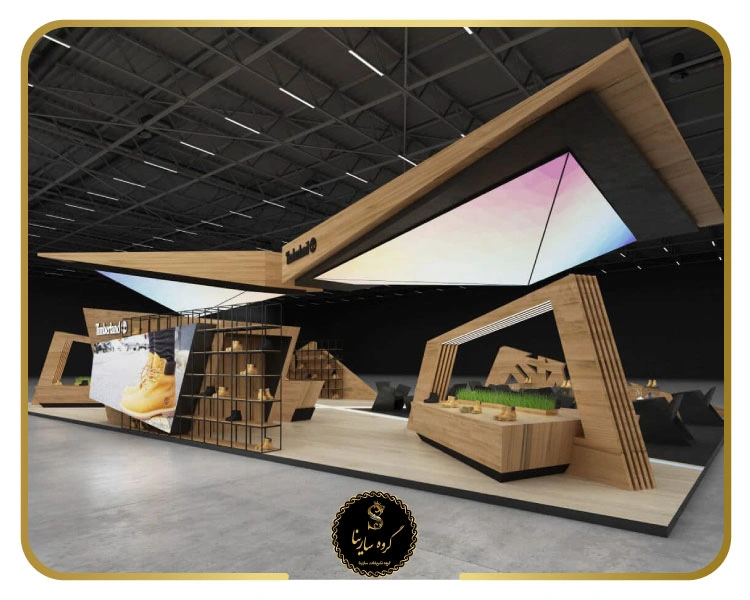 انواع مواد و متریال مورداستفاده برای سازه غرفه در طراحی غرفه نمایشگاهی